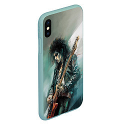 Чехол iPhone XS Max матовый Queen We will rock you, цвет: 3D-мятный — фото 2