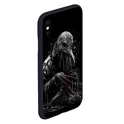 Чехол iPhone XS Max матовый Slipknot - Stay and bleeding, цвет: 3D-черный — фото 2