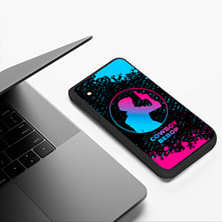 Чехол iPhone XS Max матовый Cowboy Bebop - neon gradient, цвет: 3D-черный — фото 2