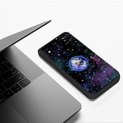 Чехол iPhone XS Max матовый Невесомость, цвет: 3D-черный — фото 2