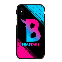 Чехол iPhone XS Max матовый Beastars - neon gradient, цвет: 3D-черный