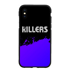Чехол iPhone XS Max матовый The Killers purple grunge