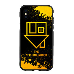 Чехол iPhone XS Max матовый The Neighbourhood - gold gradient, цвет: 3D-черный