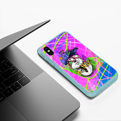 Чехол iPhone XS Max матовый Давид хэйт, цвет: 3D-мятный — фото 2