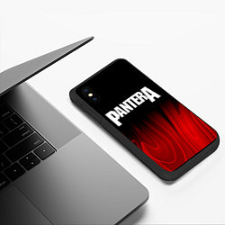 Чехол iPhone XS Max матовый Pantera red plasma, цвет: 3D-черный — фото 2