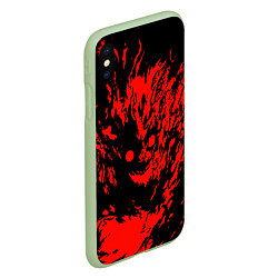 Чехол iPhone XS Max матовый Dead inside zxc SF, цвет: 3D-салатовый — фото 2