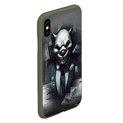 Чехол iPhone XS Max матовый Payday 3 wolf, цвет: 3D-темно-зеленый — фото 2