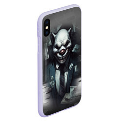 Чехол iPhone XS Max матовый Payday 3 wolf, цвет: 3D-светло-сиреневый — фото 2