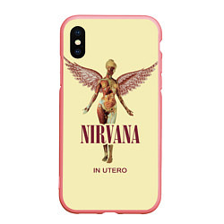 Чехол iPhone XS Max матовый Nirvana - In utero, цвет: 3D-баблгам