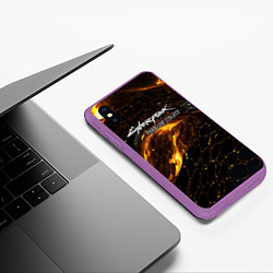 Чехол iPhone XS Max матовый Phantom liberty, цвет: 3D-фиолетовый — фото 2