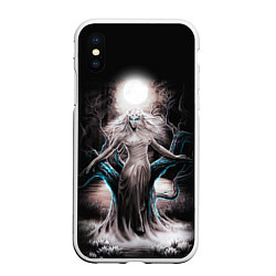 Чехол iPhone XS Max матовый Наваждение славянский призрак, цвет: 3D-белый