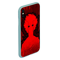 Чехол iPhone XS Max матовый Mob Psycho 100 Rage, цвет: 3D-мятный — фото 2