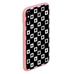 Чехол iPhone XS Max матовый Геометрические узоры, цвет: 3D-баблгам — фото 2