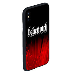 Чехол iPhone XS Max матовый Behemoth red plasma, цвет: 3D-черный — фото 2