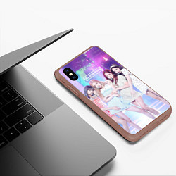 Чехол iPhone XS Max матовый Blackpink girl style, цвет: 3D-коричневый — фото 2