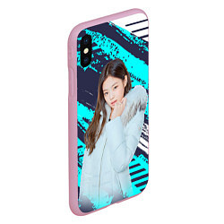 Чехол iPhone XS Max матовый Blackpink winter style, цвет: 3D-розовый — фото 2