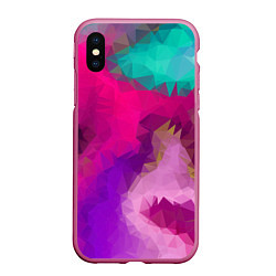 Чехол iPhone XS Max матовый Pinky spirit, цвет: 3D-малиновый