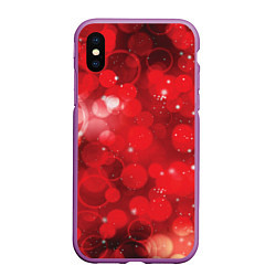 Чехол iPhone XS Max матовый Red fantasy, цвет: 3D-фиолетовый