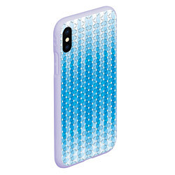 Чехол iPhone XS Max матовый Blue vibe, цвет: 3D-светло-сиреневый — фото 2