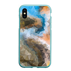 Чехол iPhone XS Max матовый Spirit pattern, цвет: 3D-мятный