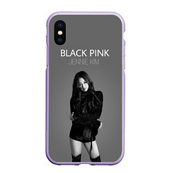 Чехол iPhone XS Max матовый Blackpink - Jennie Kim, цвет: 3D-светло-сиреневый