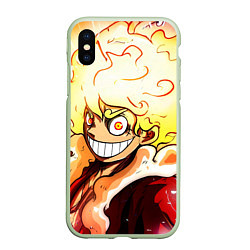 Чехол iPhone XS Max матовый Луффи 5 гир бог Ника - One Piece