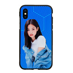 Чехол iPhone XS Max матовый Jennie kpop music, цвет: 3D-черный