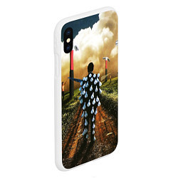 Чехол iPhone XS Max матовый Pink Floyd Tribute, цвет: 3D-белый — фото 2