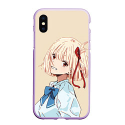 Чехол iPhone XS Max матовый Chisato Nishikigi - Lycoris Recoil, цвет: 3D-сиреневый