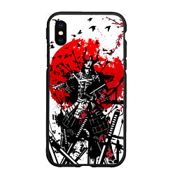 Чехол iPhone XS Max матовый Bushido warrior, цвет: 3D-черный