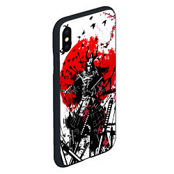 Чехол iPhone XS Max матовый Bushido warrior, цвет: 3D-черный — фото 2
