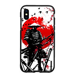 Чехол iPhone XS Max матовый Ronin armour, цвет: 3D-черный