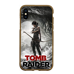 Чехол iPhone XS Max матовый Rise of the tomb rider, цвет: 3D-коричневый