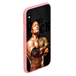 Чехол iPhone XS Max матовый Dwayne - Johnson, цвет: 3D-баблгам — фото 2