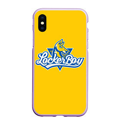 Чехол iPhone XS Max матовый Locker Boy, цвет: 3D-сиреневый