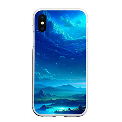 Чехол iPhone XS Max матовый Фантастический космос