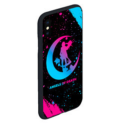 Чехол iPhone XS Max матовый Angels of Death - neon gradient, цвет: 3D-черный — фото 2