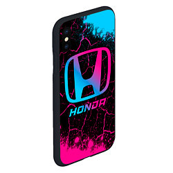 Чехол iPhone XS Max матовый Honda - neon gradient, цвет: 3D-черный — фото 2