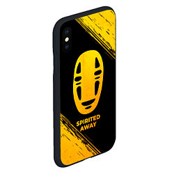 Чехол iPhone XS Max матовый Spirited Away - gold gradient, цвет: 3D-черный — фото 2