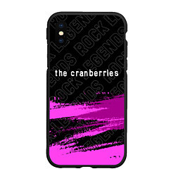 Чехол iPhone XS Max матовый The Cranberries rock legends: символ сверху