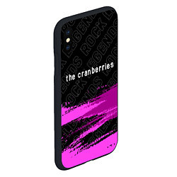 Чехол iPhone XS Max матовый The Cranberries rock legends: символ сверху, цвет: 3D-черный — фото 2