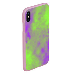 Чехол iPhone XS Max матовый Октябрьский шум, цвет: 3D-розовый — фото 2