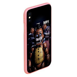 Чехол iPhone XS Max матовый Five Nights at Freddys персонажи, цвет: 3D-баблгам — фото 2