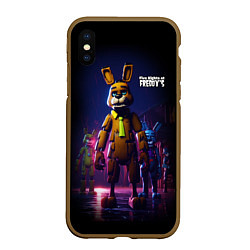 Чехол iPhone XS Max матовый Five Nights at Freddys horror