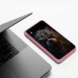 Чехол iPhone XS Max матовый Baldurs Gate 3 оборотень, цвет: 3D-малиновый — фото 2