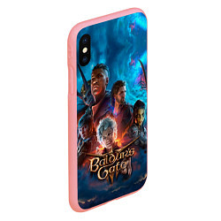 Чехол iPhone XS Max матовый Baldurs Gate 3 персонажи, цвет: 3D-баблгам — фото 2