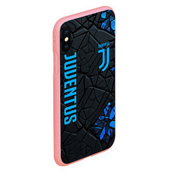 Чехол iPhone XS Max матовый Juventus logo, цвет: 3D-баблгам — фото 2