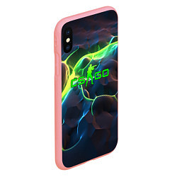 Чехол iPhone XS Max матовый CSGO green neon, цвет: 3D-баблгам — фото 2