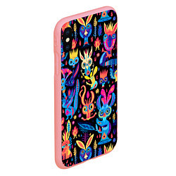 Чехол iPhone XS Max матовый Космические монстрики, цвет: 3D-баблгам — фото 2