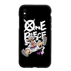 Чехол iPhone XS Max матовый One piece - gear 5 luffy